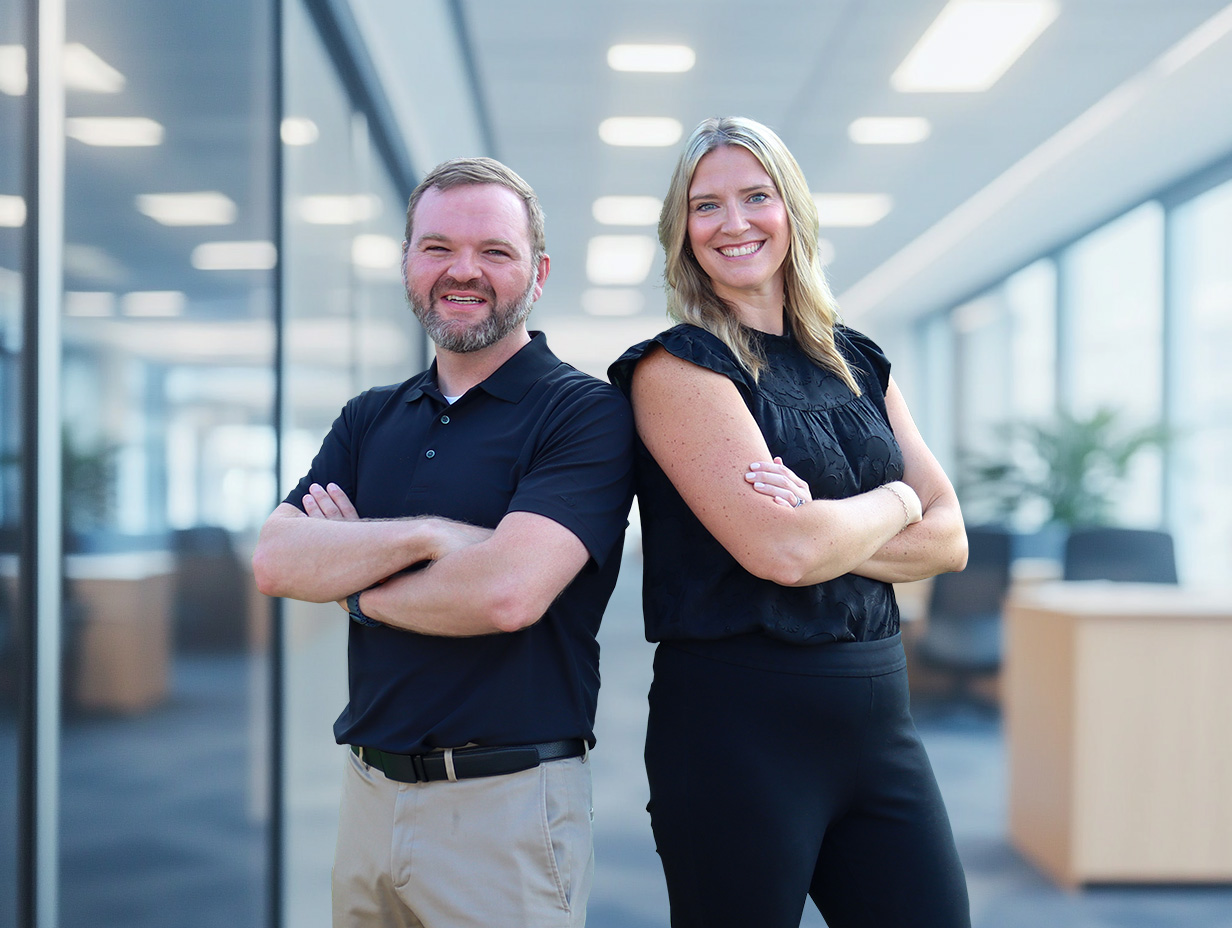Derek Parkes and Corianne Warrick Vanderkolk at Greene County Health